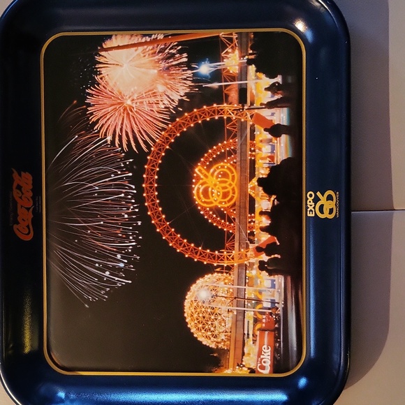 Vintage Coca-Cola 86 Expo Tray. - Picture 2 of 5